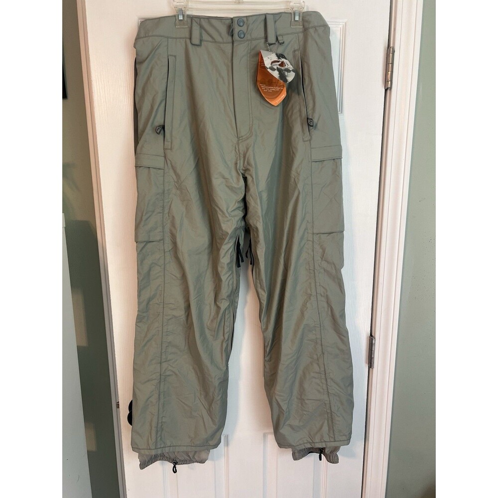 K2 Snow Cyclone Men's Ski Snowboard Pants Gray Hydromatic Size L (NWT)